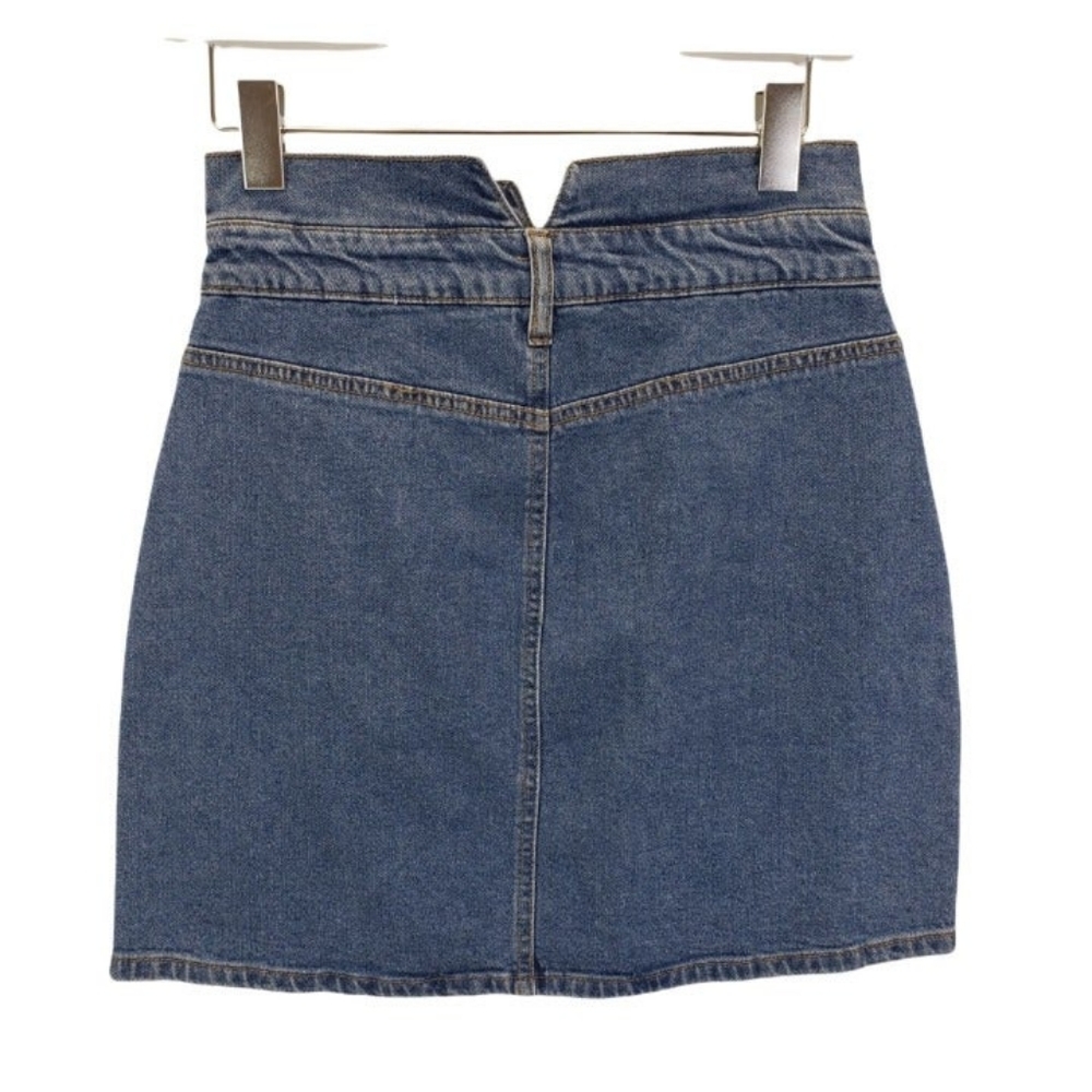 BP High Waisted Light Wash Denim Skirt Size 2XL - Picture 2 of 3